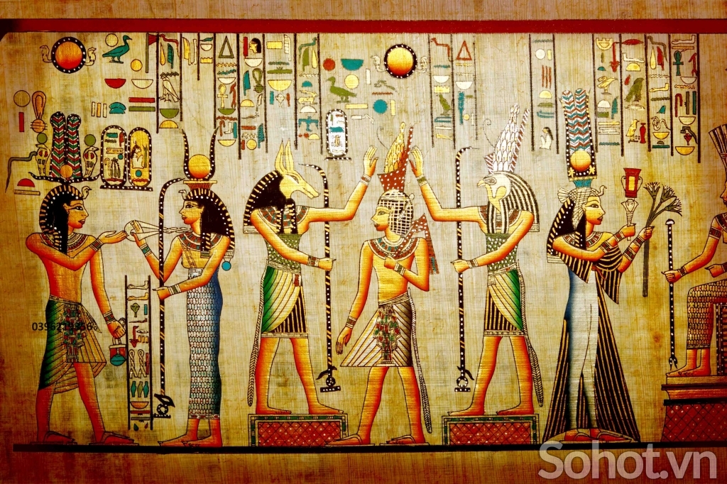 Tranh gạch hình Ai Cập đẹp 3D