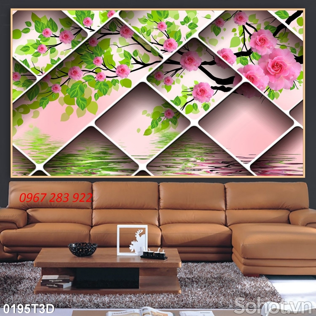 Tranh trang trí tường 3d- Tranh phòng khách