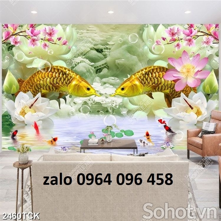 Tranh gạch 3d hoa ngọc - TVCX4