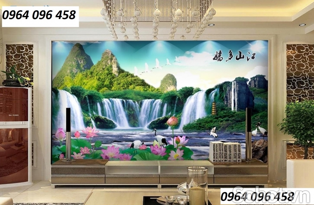 Tranh gạch 3d ốp tường phòng khách - hành lang - 098CN