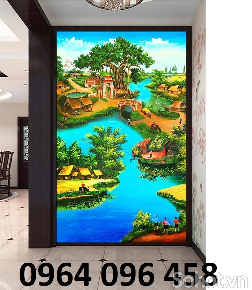 Tranh gạch 3d phong cảnh phong thủy - XD44