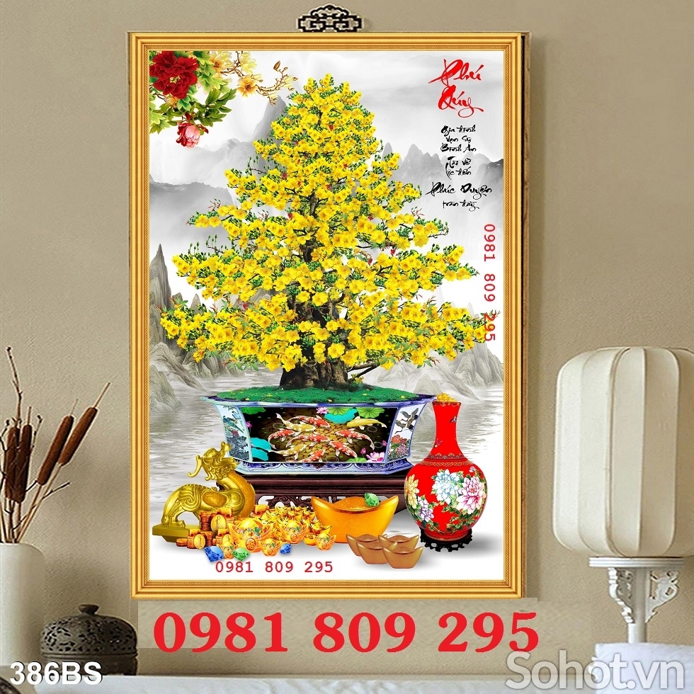 Tranh gạch hoa mai , gạch cao cấp