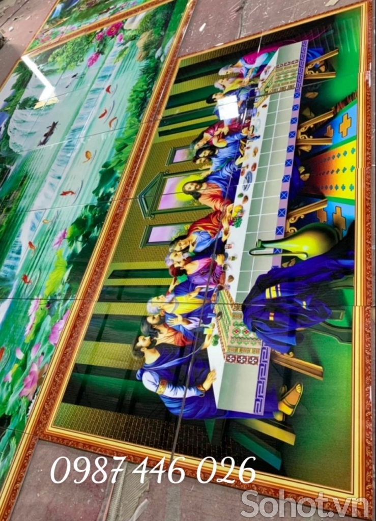 Tranh gạch công giáo bữa tiệc ly