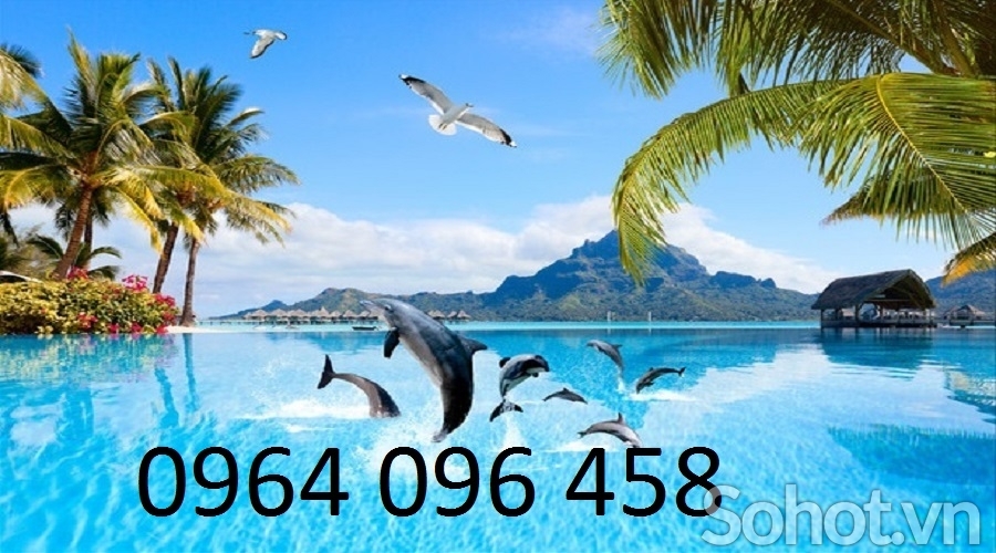 Tranh gạch cá heo đại dương - 222XC