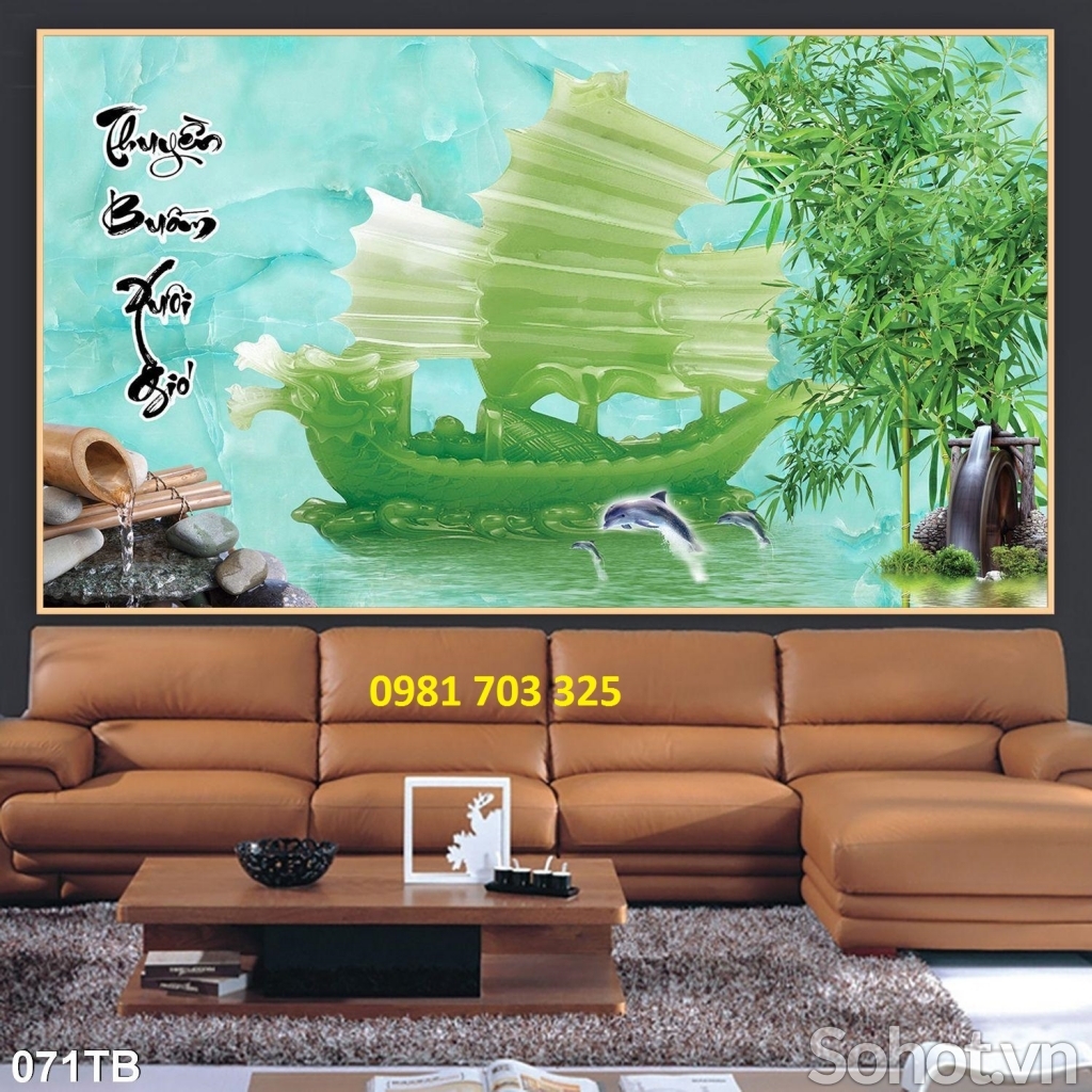 tranh sứ ngọc, tranh gạch ốp tường phòng khách