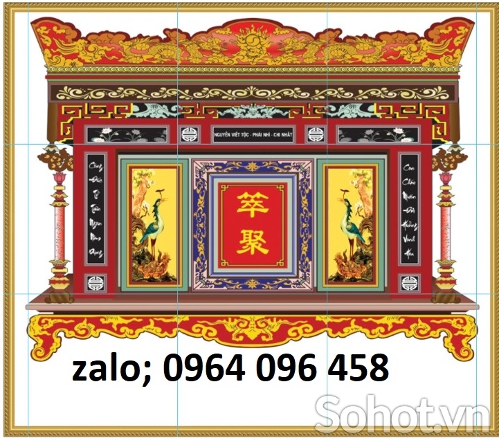 Gạch tranh 3d ốp tường bàn thờ - KCDC4