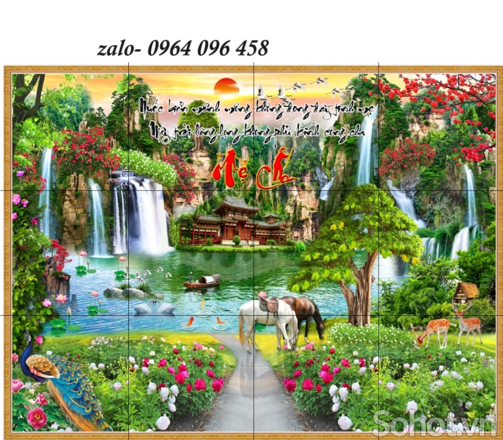 Tranh gạch 3d ốp nhà mồ - 88NBB