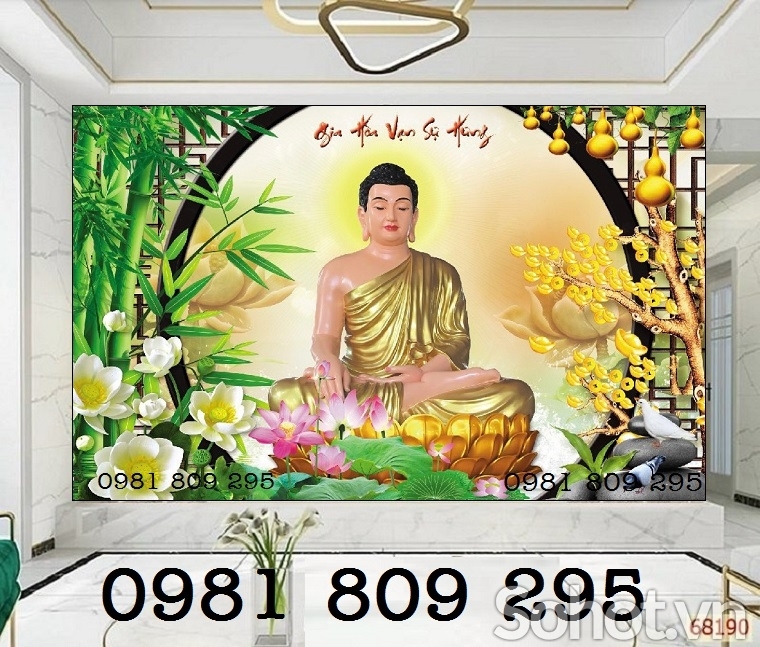 Tranh gạch men - tranh phật ốp tường