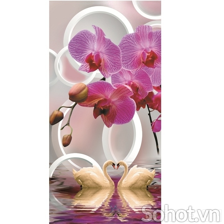 tranh gạch 3d phong thủy phòng khách - GCV4