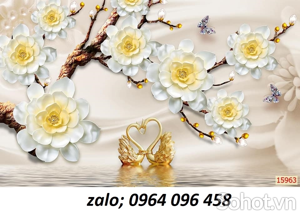 Gạch tranh 3d trang trí phòng khách - 777CN