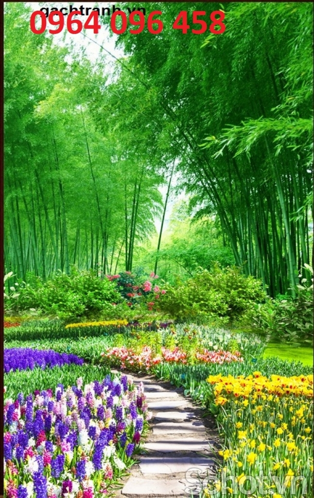 Tranh gạch 3d cảnh đồng quê - SXMM6