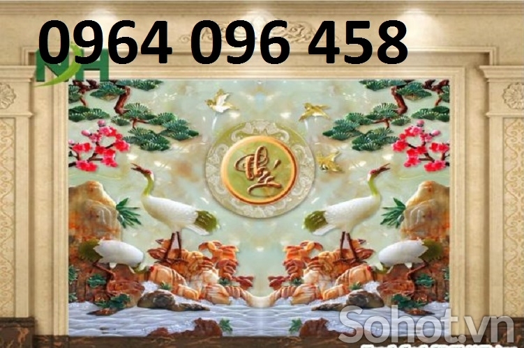 Tranh gạch 3d phong thủy phòng khách - 432ZP