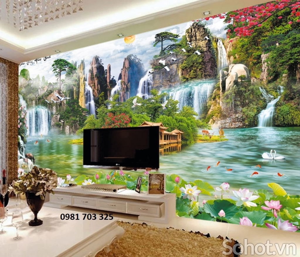 Tranh gạch 3D phong cảnh