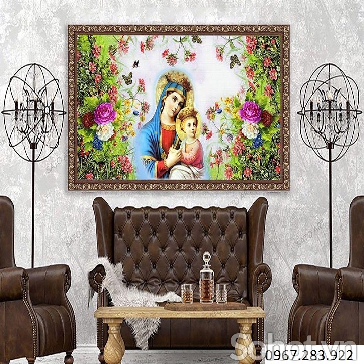 Gạch ốp tường 3d Thiên Chúa