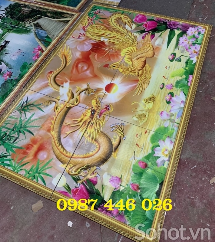 Ảnh thực tế, gạch ốp tường đẹp 3d HP982