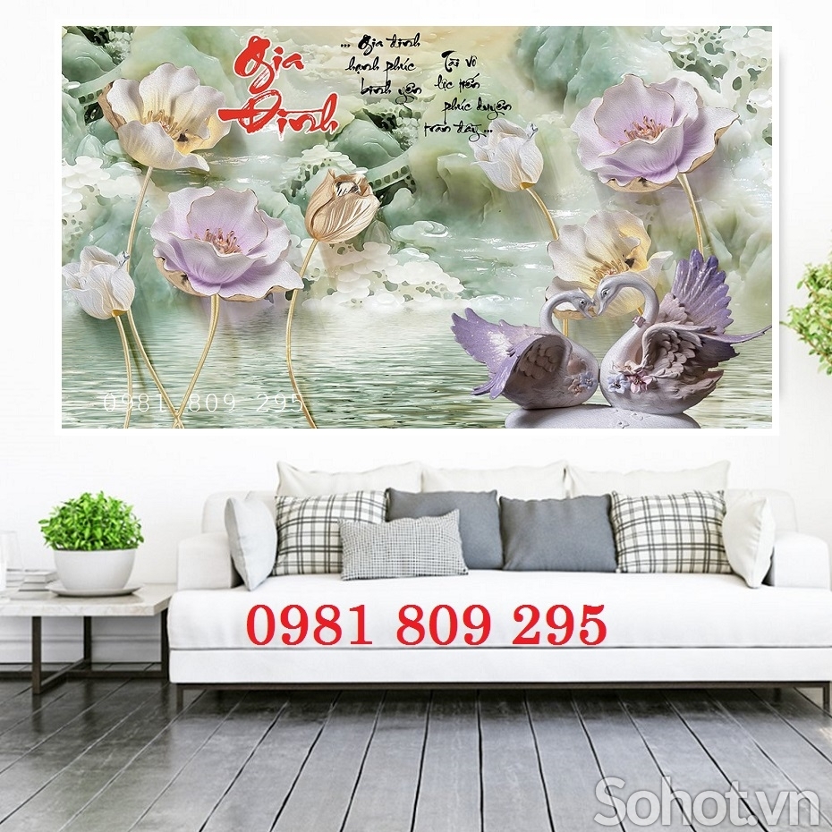 Gạch 3d - tranh gạch mẫu tranh hoa ngọc
