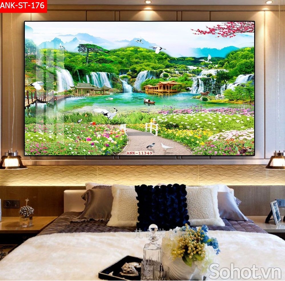 Tranh gạch 3d phong cảnh - phong thủy - JC54