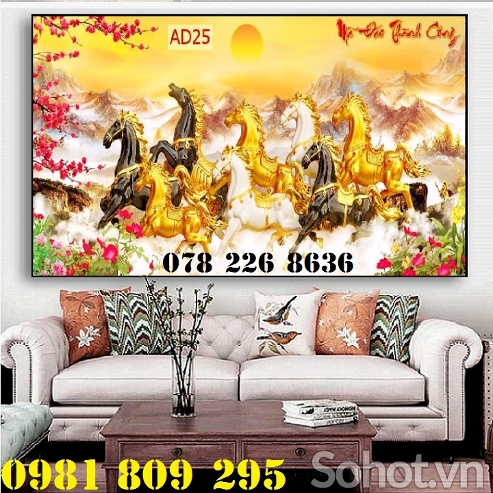 Gạch tranh 3d mã đáo thành công , gạch trang trí