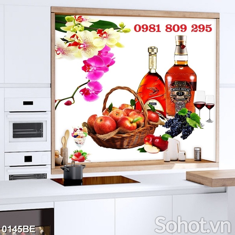 Tranh gạch ốp bếp , tranh hoa quả HSG746
