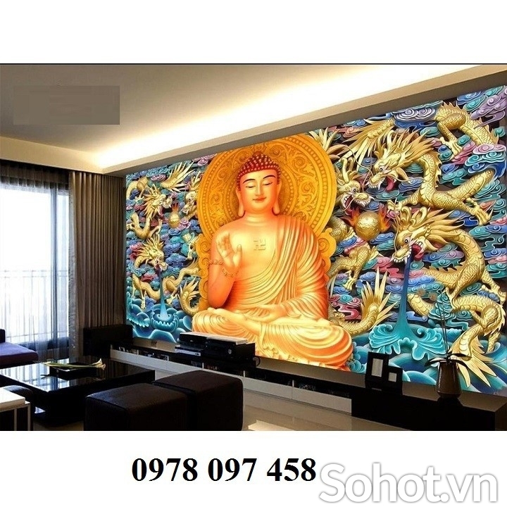Tranh gạch - tranh Đức Phật