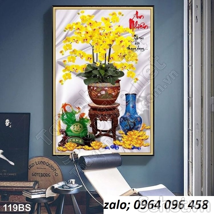 Tranh gạch 3d hoa mai dán tường - MBB66