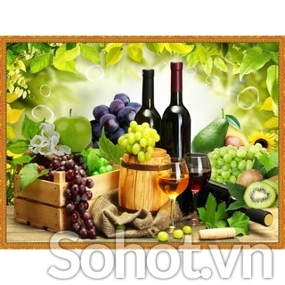 Gạch tranh 3d trang trí phòng bếp - 743SC