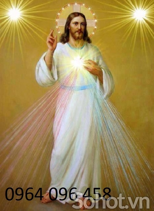 Tranh gạch 3d ốp tường tranh thiên chúa - GHJ90