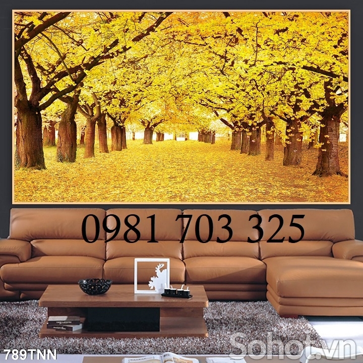 Tranh mùa thu 3D trang trí