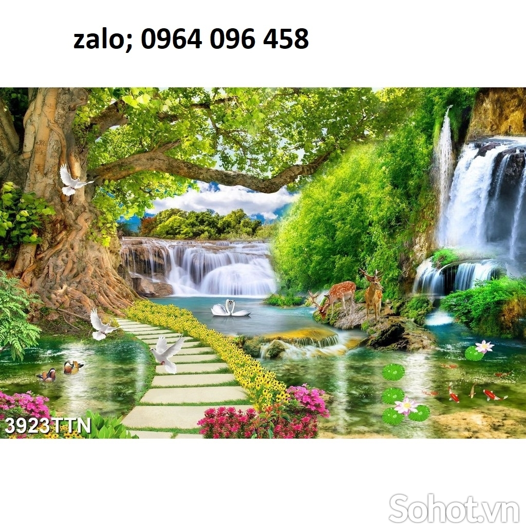 Tranh gạch 3d sơn thủy hữu tình - NBX43