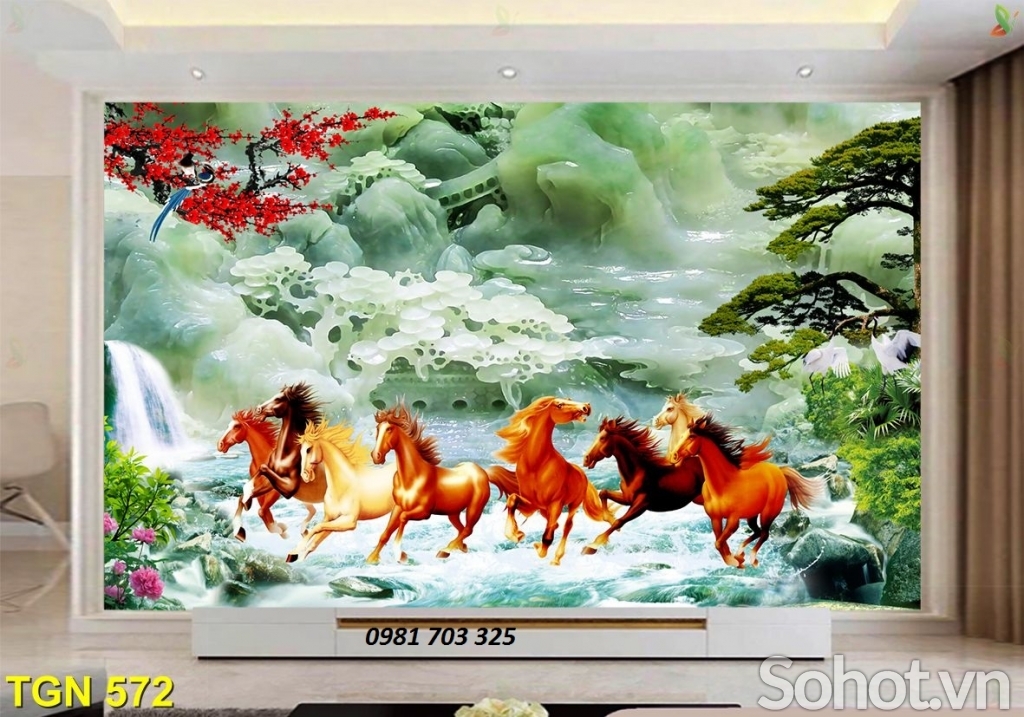 tranh sứ ngọc, gạch tranh 3D trang trí