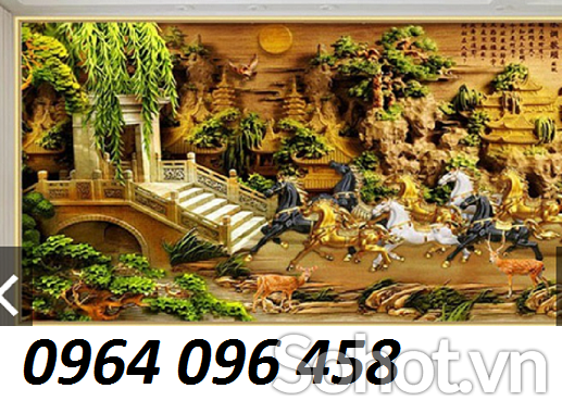 Tranh gạch 3d mã đáo thành công - 476CBV