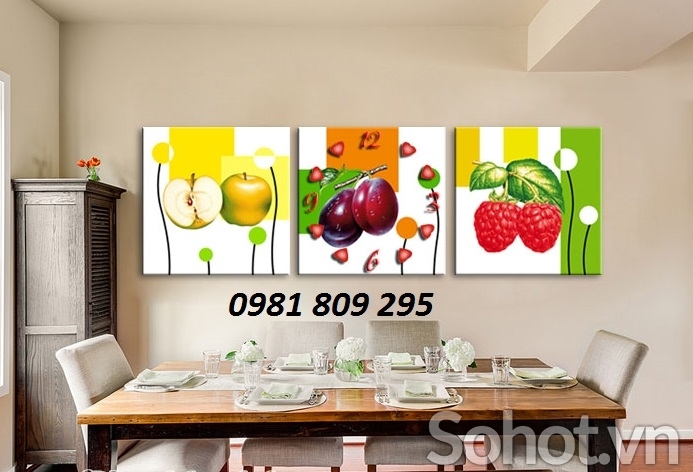 Tranh ốp tường phòng bếp