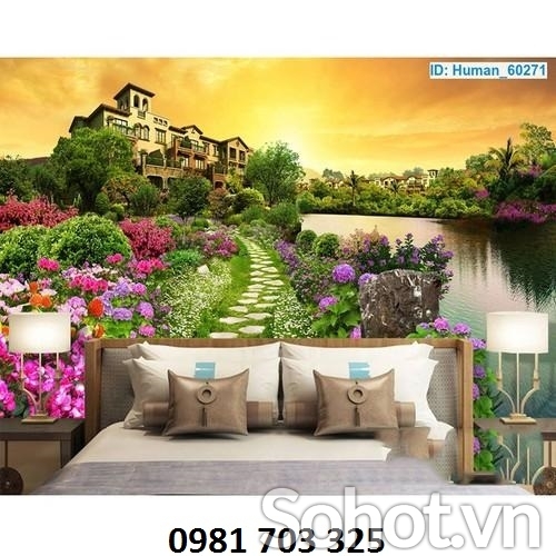 gạch ốp tường phòng ngủ- tranh gạch men 3D