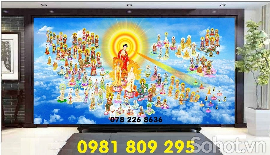 Tranh Phật giáo - gạch tranh 3d