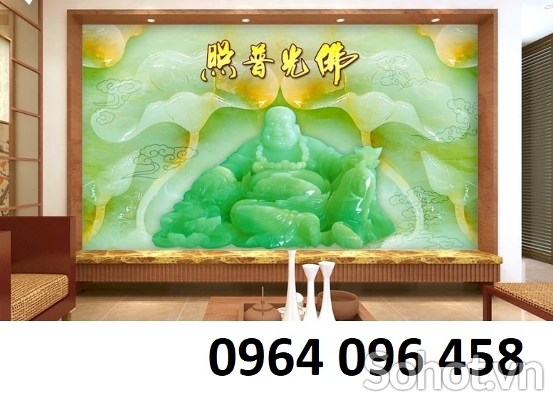 Tranh gạch 3d ốp tường phật di lặc - MXVC42