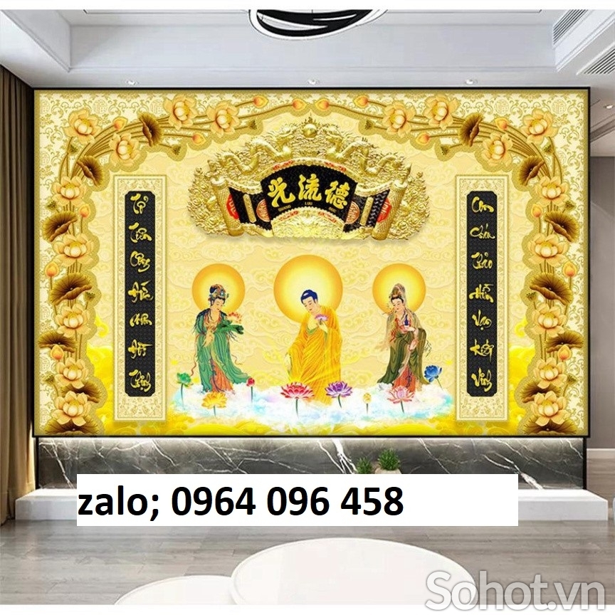 Tranh gạch 3d phật phòng thờ - SCX877