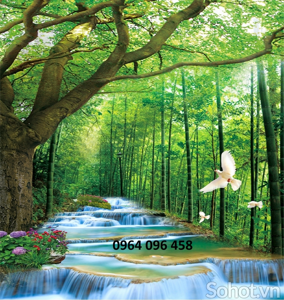 Tranh gạch 3d phong cảnh đồng quê - MBV55