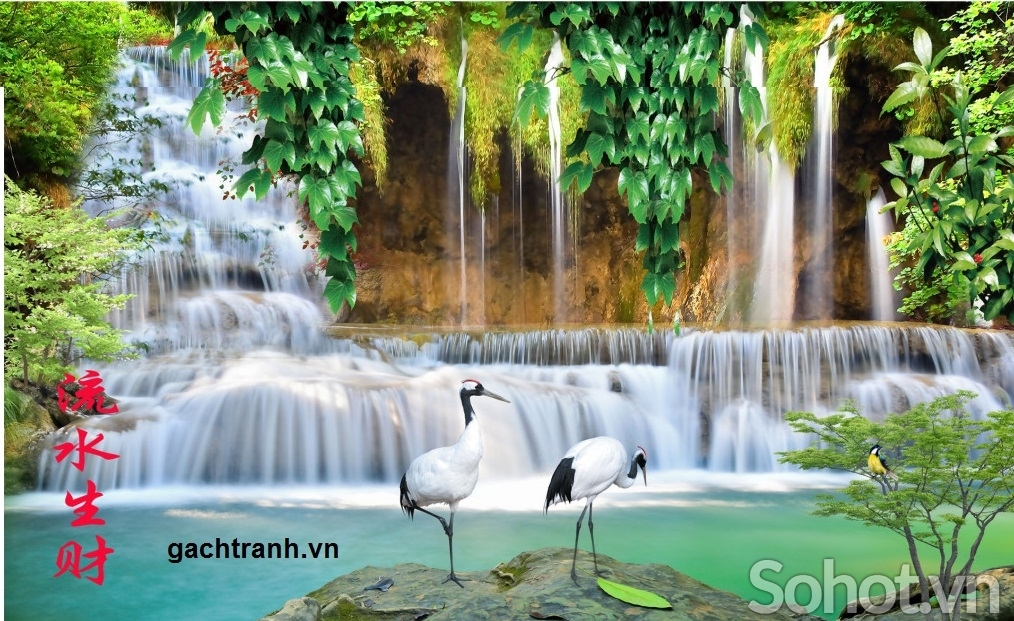 Tranh gạch 3d phong cảnh đồng quê - SXMM7