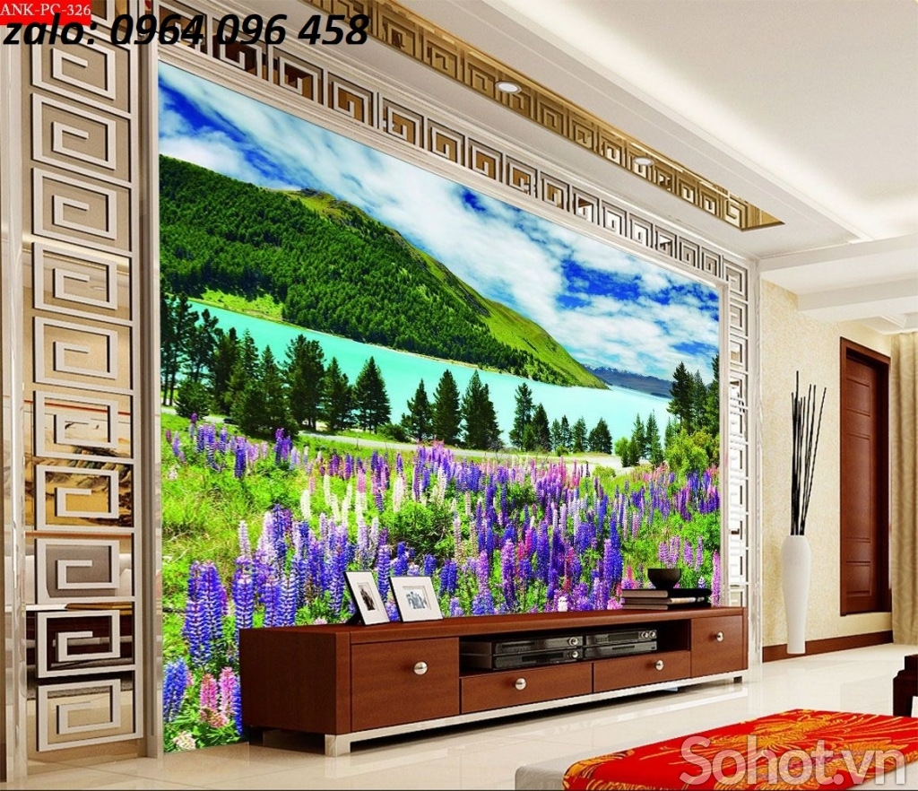 tranh gạch 3d phong cảnh thiên nhiên 3d - 654MN