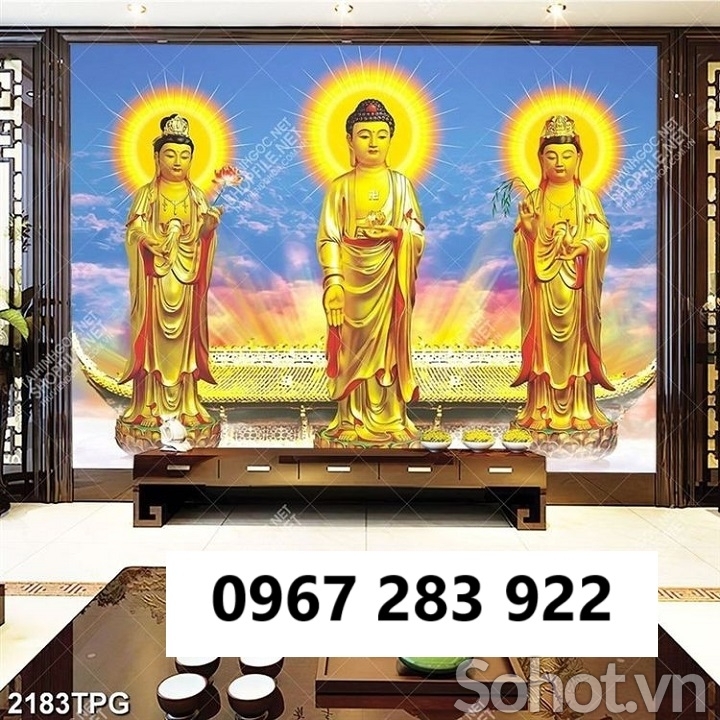 Tranh gạch men 3D Phật ca