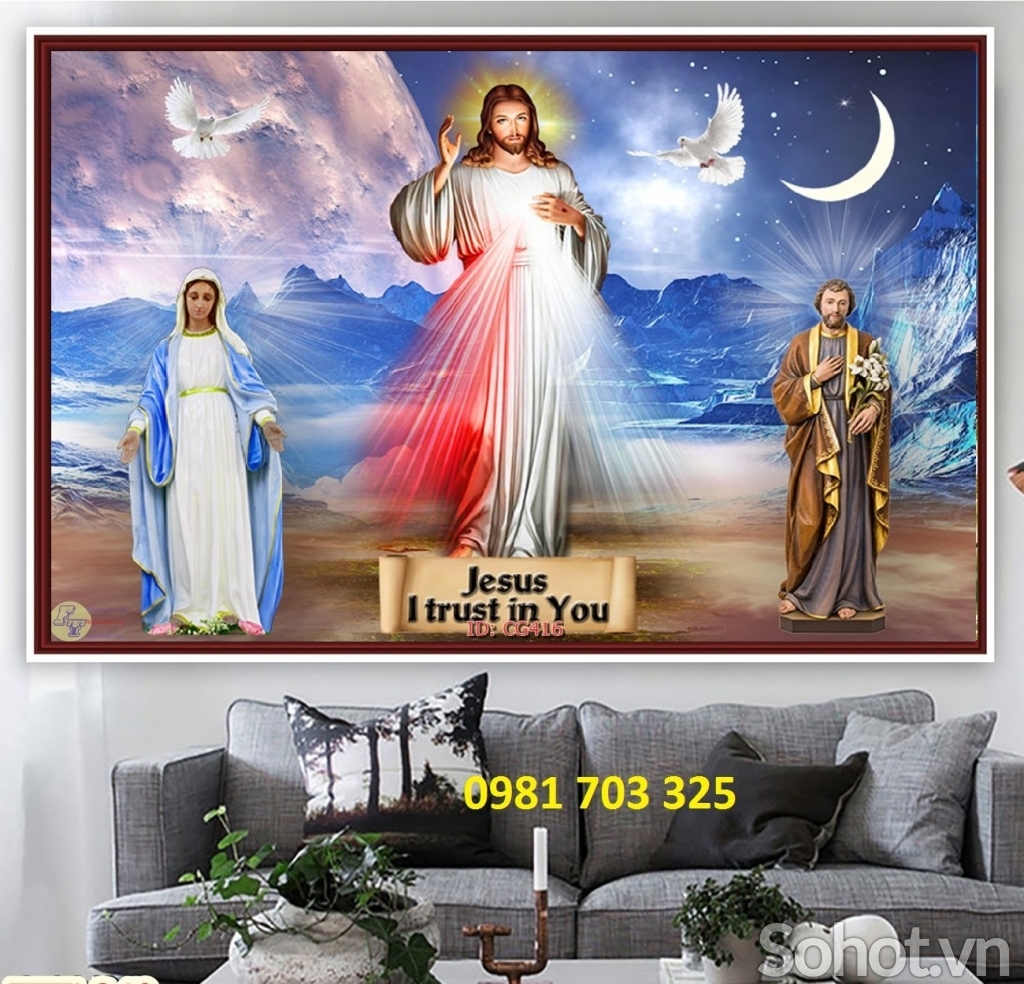 Tranh gạch- gạch tranh 3D công giáo