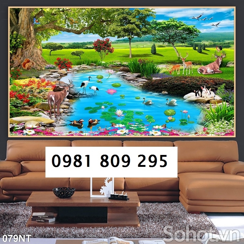 Tranh gạch phong cảnh 3d - gạch tranh 3d thiên nhiên