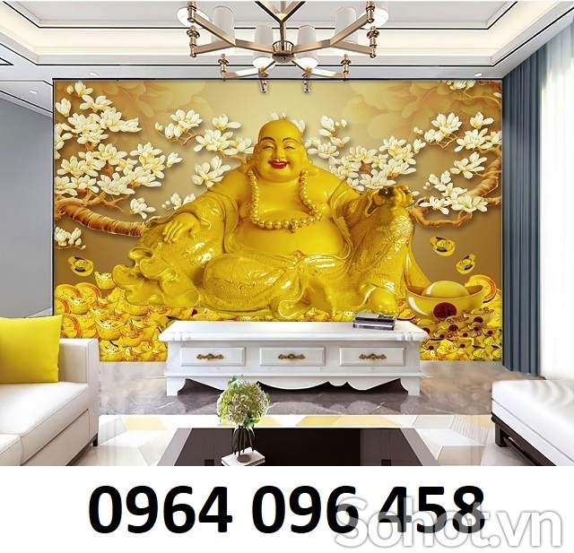 Tranh gạch 3d ốp tường phật di lặc - VCN933