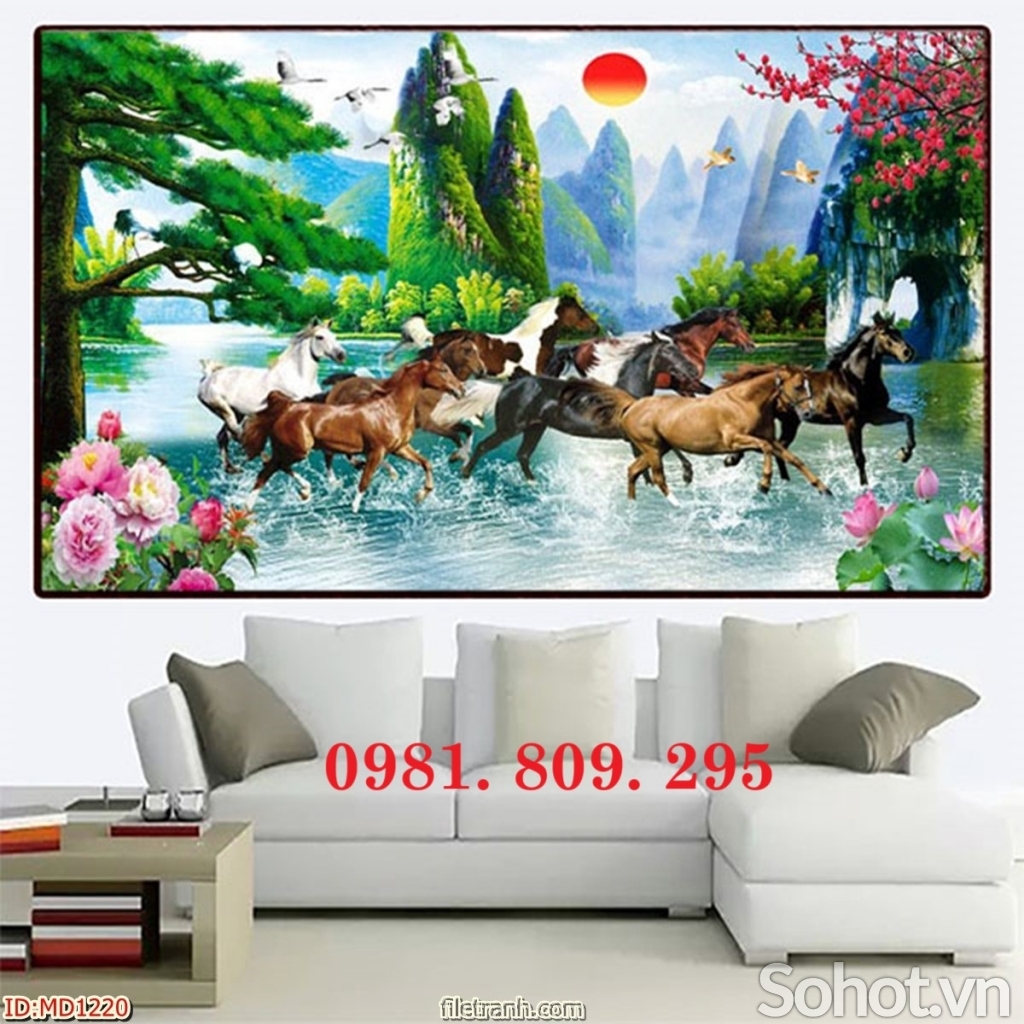 Gạch tranh 3d , gạch ốp tường mã đáo thành công