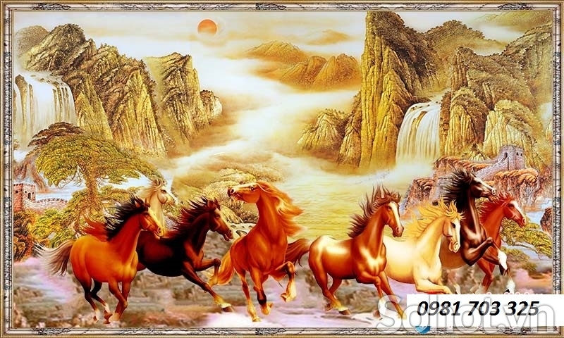 Tranh gạch mã đáo thành công