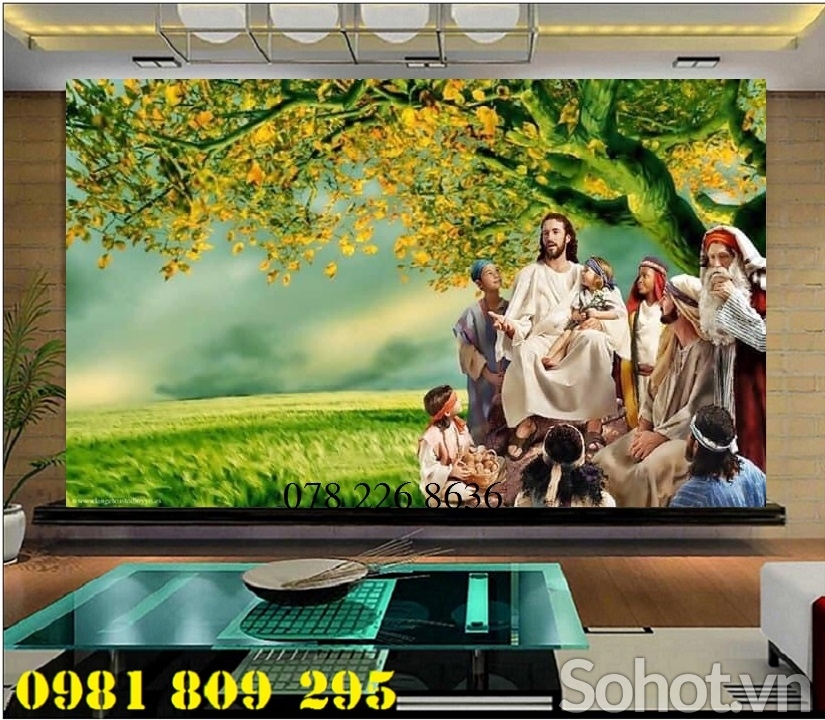 Tranh công giáo 3d - gạch tranh thiên chúa