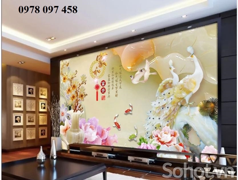 Tranh gạch - tranh đẹp phòng khách