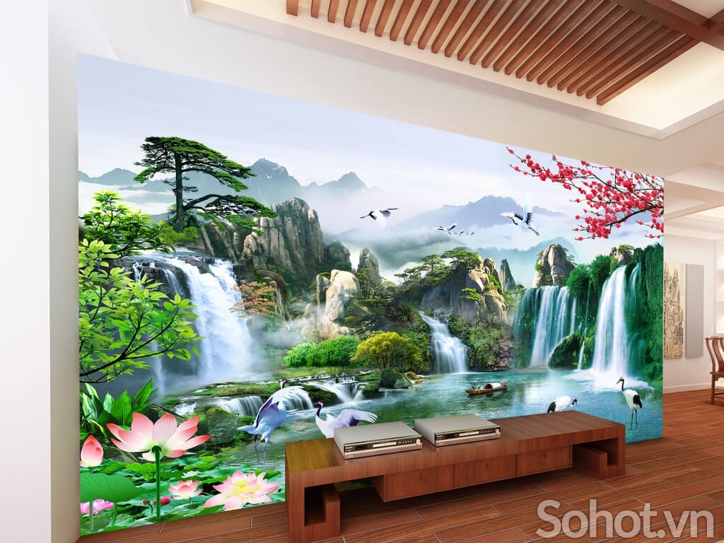 Gạch tranh 3d ốp tường rào - GCC22