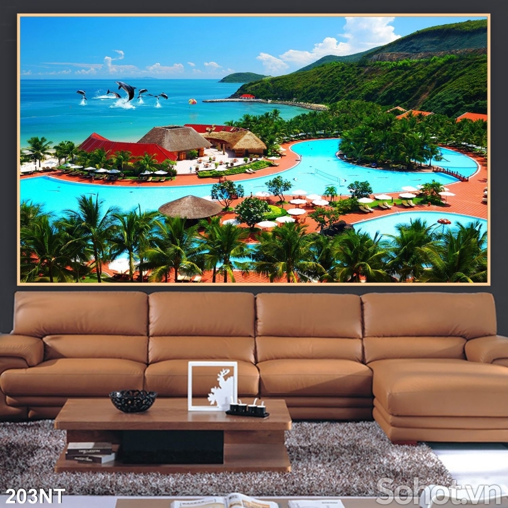 Tranh 3D- Tranh gạch phòng khách