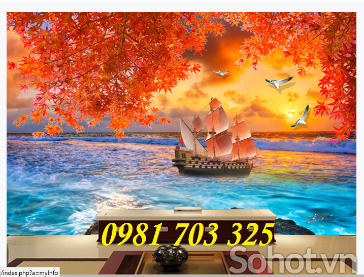 gạch tranh 3D phong cảnh